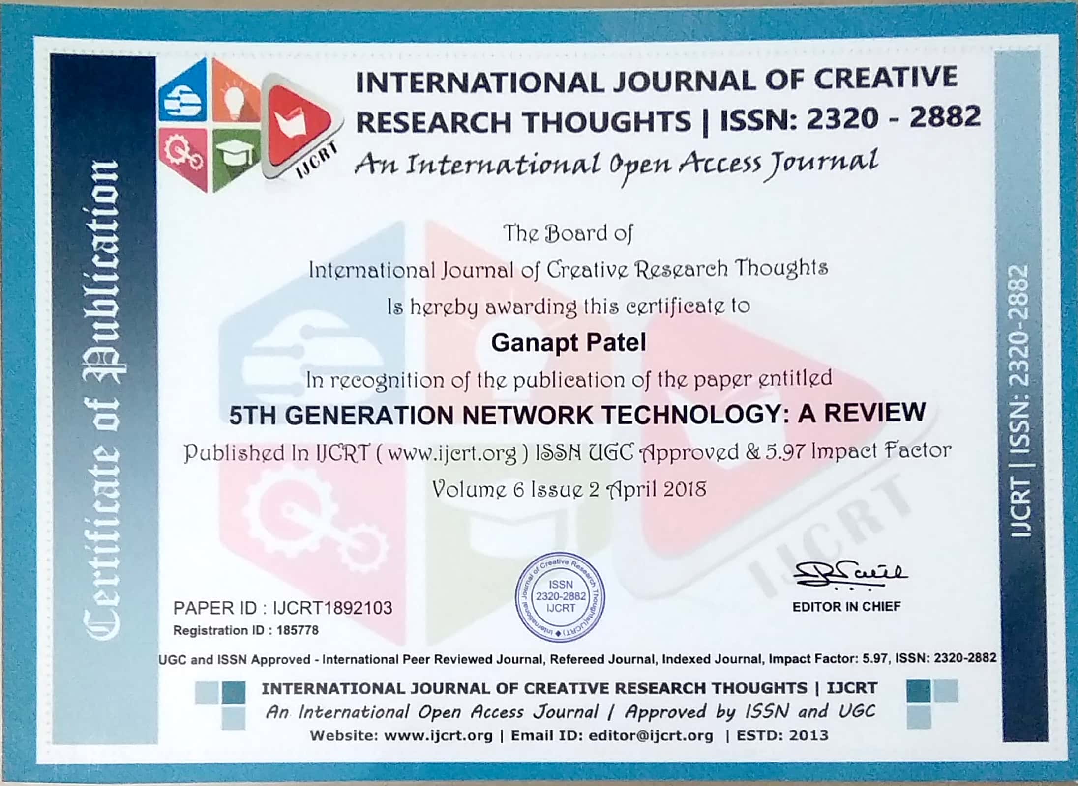 Paper - 5G Technology (IJCERT)