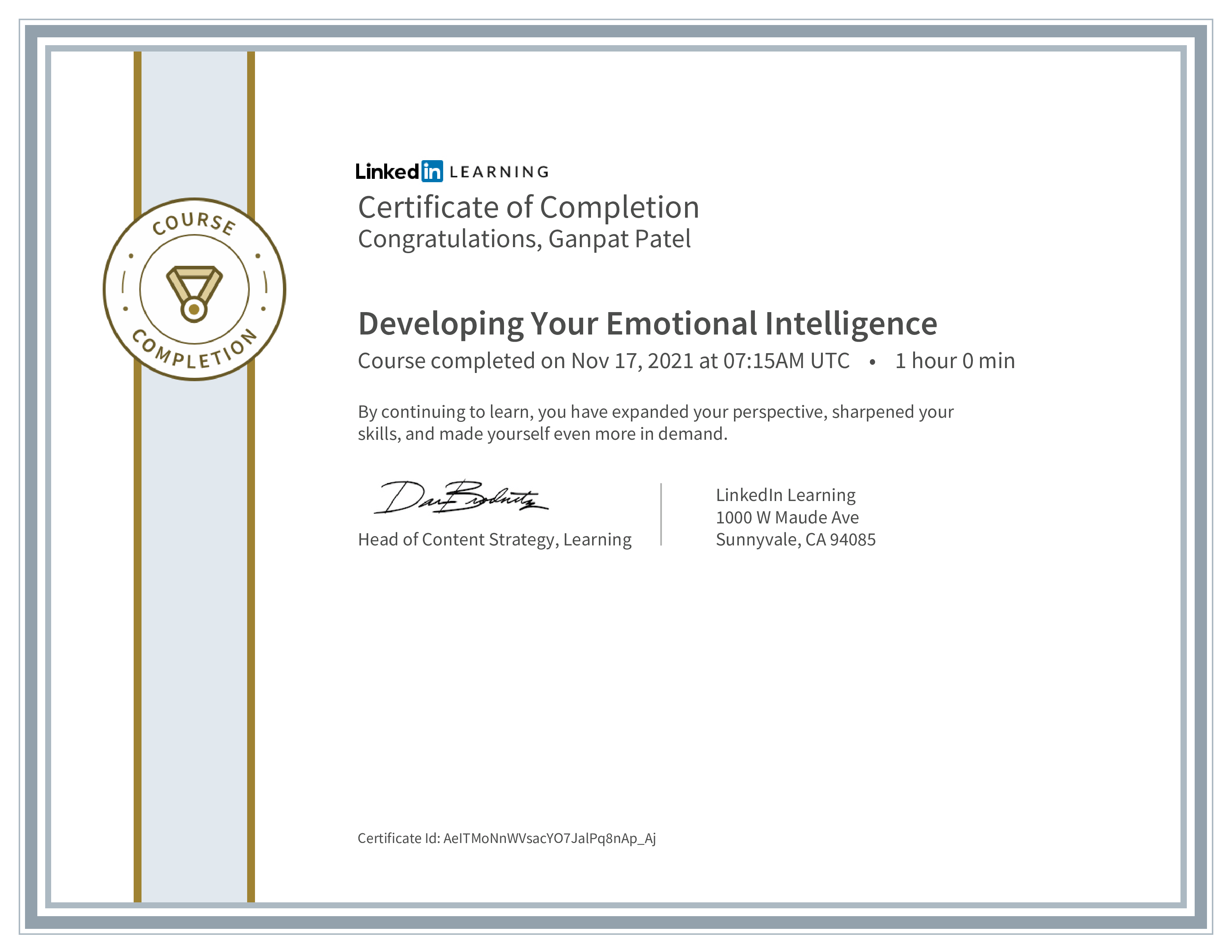 Developing Your Emotional Intelligence